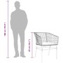 Sillones de jardín con cojines 2 uds ratán sintético negro de , Sillas de jardín - Ref: Foro24-369100, Precio: 92,21 €, Descu...