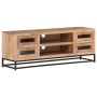 Mueble de TV de madera maciza de acacia 110x30x40 cm de vidaXL, Muebles TV - Ref: Foro24-323503, Precio: 216,47 €, Descuento: %