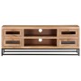 Mueble de TV de madera maciza de acacia 110x30x40 cm de vidaXL, Muebles TV - Ref: Foro24-323503, Precio: 216,47 €, Descuento: %
