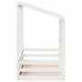 Cama para niños con techo madera de pino blanco 80x160 cm de , Camas y somieres - Ref: Foro24-847013, Precio: 118,98 €, Descu...