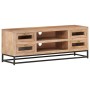 Mueble de TV de madera maciza de acacia 110x30x40 cm de vidaXL, Muebles TV - Ref: Foro24-323503, Precio: 216,47 €, Descuento: %