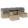 Juego de sofás jardín con cojines 6 pzas ratán sintético beige de , Conjuntos de jardín - Ref: Foro24-3274639, Precio: 388,66...