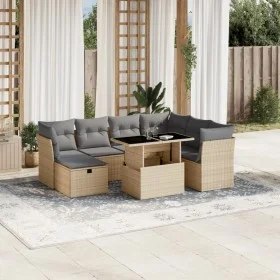 Set de sofás de jardín y cojines 8 piezas ratán sintético beige de , Conjuntos de jardín - Ref: Foro24-3274679, Precio: 517,8...