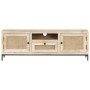Mueble para TV madera maciza mango y caña natural 120x30x40 cm de vidaXL, Muebles TV - Ref: Foro24-323510, Precio: 155,24 €, ...