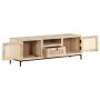 Mueble para TV madera maciza mango y caña natural 120x30x40 cm de vidaXL, Muebles TV - Ref: Foro24-323510, Precio: 155,24 €, ...
