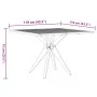 Mesa de jardín cuadrada madera maciza de acacia 110x110x75 cm de , Mesas de jardín - Ref: Foro24-367837, Precio: 188,37 €, De...