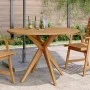 Mesa de jardín redonda madera maciza de acacia Ø110x75 cm de , Mesas de jardín - Ref: Foro24-367835, Precio: 222,86 €, Descue...