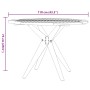 Mesa de jardín redonda madera maciza de acacia Ø110x75 cm de , Mesas de jardín - Ref: Foro24-367835, Precio: 222,06 €, Descue...