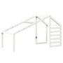 Cama con techo madera maciza de pino blanco 80x200 cm de , Camas y somieres - Ref: Foro24-3281959, Precio: 234,82 €, Descuent...