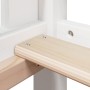 Cama con techo madera maciza de pino blanco 80x200 cm de , Camas y somieres - Ref: Foro24-3281959, Precio: 234,82 €, Descuent...
