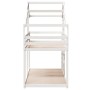 Litera con techo madera maciza de pino blanco 90x200 cm de , Camas y somieres - Ref: Foro24-3281971, Precio: 253,06 €, Descue...
