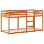 Cama litera con techo madera maciza pino marrón 90x200 cm de , Camas y somieres - Ref: Foro24-3282118, Precio: 243,23 €, Desc...