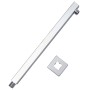 Barra de soporte ducha cuadrada acero inox 201 plateado 40 cm de vidaXL, Puertas de ducha - Ref: Foro24-147732, Precio: 18,66...