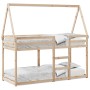 Cama litera con techo de madera maciza de pino 75x190 cm de , Camas y somieres - Ref: Foro24-3282089, Precio: 168,49 €, Descu...