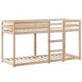 Cama litera con techo de madera maciza de pino 75x190 cm de , Camas y somieres - Ref: Foro24-3282089, Precio: 168,49 €, Descu...