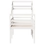 Cama alta con techo blanca madera maciza pino blanca 90x200 cm de , Camas y somieres - Ref: Foro24-3281978, Precio: 270,60 €,...