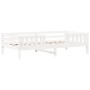 Estructura cama con techo madera maciza pino blanca 90x190 cm de , Camas y somieres - Ref: Foro24-3282166, Precio: 223,35 €, ...