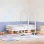 Sofá cama con techo madera maciza de pino blanco 90x200 cm de , Camas y somieres - Ref: Foro24-3282191, Precio: 185,63 €, Des...