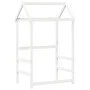 Sofá cama con techo madera maciza de pino blanco 90x200 cm de , Camas y somieres - Ref: Foro24-3282191, Precio: 185,63 €, Des...