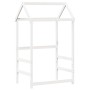 Sofá cama con techo madera maciza de pino blanco 90x200 cm de , Camas y somieres - Ref: Foro24-3282191, Precio: 195,03 €, Des...