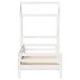 Sofá cama con techo madera maciza de pino blanco 90x200 cm de , Camas y somieres - Ref: Foro24-3282191, Precio: 185,63 €, Des...