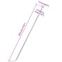 Clavijas para tienda 24 uds acero galvanizado 29,5 cm Ø6 mm de , Accesorios para tiendas de campaña - Ref: Foro24-4009340, Pr...