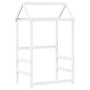 Sofá cama con techo madera maciza de pino blanco 90x190 cm de , Camas y somieres - Ref: Foro24-3282215, Precio: 195,83 €, Des...