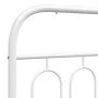 Weißes Metallkopfteil 137 cm von , Kopf- und Fußteile - Ref: Foro24-377198, Preis: 41,14 €, Rabatt: %