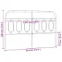 Weißes Metallkopfteil 137 cm von , Kopf- und Fußteile - Ref: Foro24-377198, Preis: 41,14 €, Rabatt: %