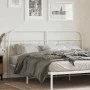 White metal headboard 193 cm by , Headboards and footboards - Ref: Foro24-377203, Price: 41,06 €, Discount: %