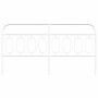 Cabecero de metal blanco 160 cm de , Cabeceros y pies de cama - Ref: Foro24-377201, Precio: 40,76 €, Descuento: %
