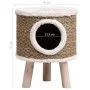 Casa para gatos con patas de madera 41 cm hierba marina de vidaXL, Mobiliario para gatos - Ref: Foro24-170970, Precio: 48,04 ...