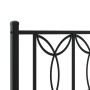 Estructura de cama con cabecero y estribo metal negro 75x190 cm de , Camas y somieres - Ref: Foro24-376136, Precio: 80,68 €, ...