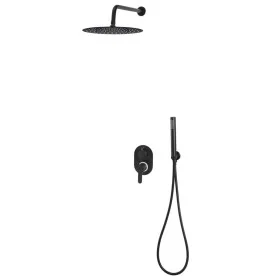 Black 201 stainless steel shower system by vidaXL, Jet nozzles for bathtubs and showers - Ref: Foro24-147721, Price: 147,37 €...
