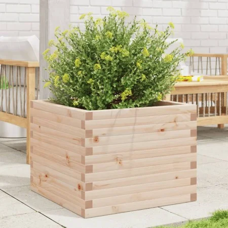 Jardinera de madera maciza de pino 60x60x46 cm de , Maceteros y jardineras - Ref: Foro24-3282409, Precio: 117,81 €, Descuento: %