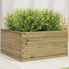 Jardinera de madera de pino impregnada 90x90x46 cm de , Maceteros y jardineras - Ref: Foro24-3282428, Precio: 180,82 €, Descu...