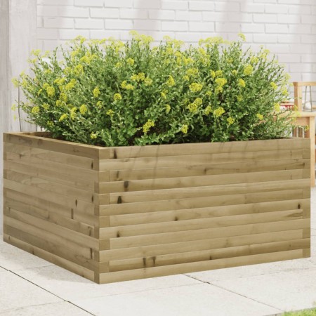 Jardinera de madera de pino impregnada 90x90x46 cm de , Maceteros y jardineras - Ref: Foro24-3282428, Precio: 183,13 €, Descu...