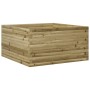 Jardinera de madera de pino impregnada 90x90x46 cm de , Maceteros y jardineras - Ref: Foro24-3282428, Precio: 183,13 €, Descu...