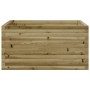 Jardinera de madera de pino impregnada 90x90x46 cm de , Maceteros y jardineras - Ref: Foro24-3282428, Precio: 183,13 €, Descu...