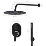 Sistema de ducha acero inoxidable 201 negro de vidaXL, Boquillas de chorro para bañeras y duchas - Ref: Foro24-147721, Precio...