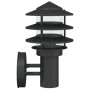 Apliques de exterior 2 unidades acero inoxidable negro de , Iluminación de exterior - Ref: Foro24-4006233, Precio: 51,97 €, D...