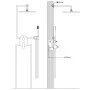 Black 201 stainless steel shower system by vidaXL, Jet nozzles for bathtubs and showers - Ref: Foro24-147721, Price: 147,37 €...