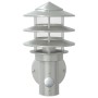 Apliques de exterior con sensor 2 unidades acero inoxidable de , Iluminación de exterior - Ref: Foro24-4006231, Precio: 66,71...