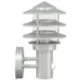 Apliques de exterior con sensor 2 unidades acero inoxidable de , Iluminación de exterior - Ref: Foro24-4006231, Precio: 66,71...