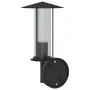 Aplique de exterior de acero inoxidable negro de , Iluminación de exterior - Ref: Foro24-4006246, Precio: 28,23 €, Descuento: %