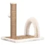 Árbol para gatos con cepillo de aseo y poste rascador de vidaXL, Mobiliario para gatos - Ref: Foro24-170971, Precio: 38,47 €,...