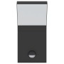 Lámparas de pared LED exterior con sensor 2 uds aluminio negro de , Iluminación de exterior - Ref: Foro24-4006271, Precio: 66...