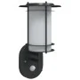 Aplique de exterior con sensor acero inoxidable negro by , Outdoor lighting - Ref: Foro24-4006290, Price: 39,19 €, Discount: %