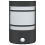 Apliques de exterior con sensor 2 uds acero inoxidable negro de , Iluminación de exterior - Ref: Foro24-4006301, Precio: 50,5...