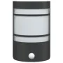 Apliques de exterior con sensor 2 uds acero inoxidable negro de , Iluminación de exterior - Ref: Foro24-4006301, Precio: 49,6...